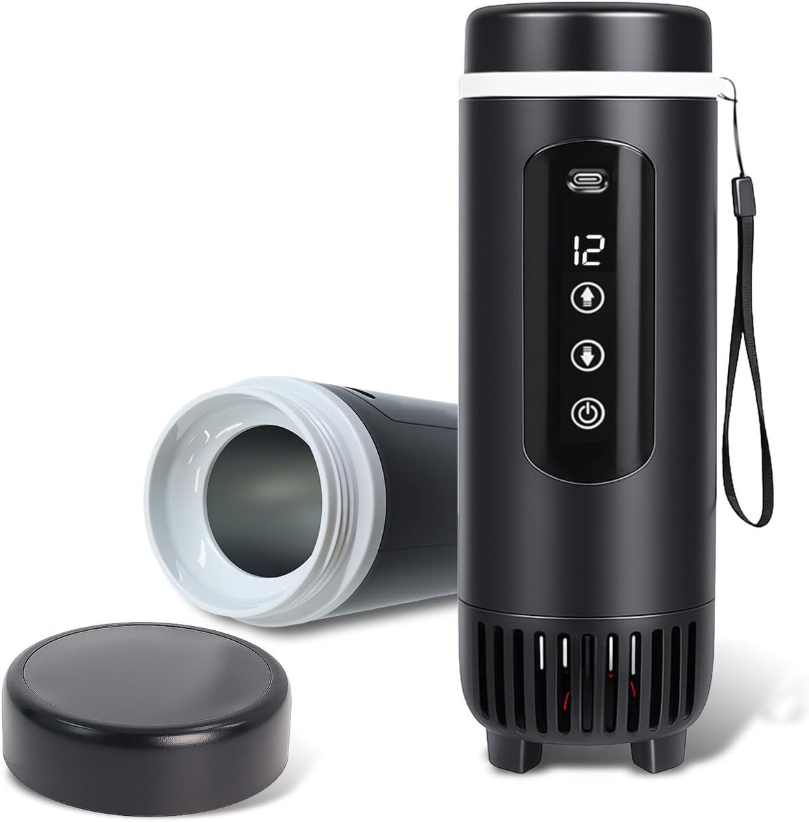 Diabetes Tas - Insuline Koeltas - Insulinakoeler Reisetas – Draagbare Insulinakoelkast – Inclusief Draagtas en Oplader - Geschikt voor 5–7 Insulinpennen (Geen Powerbank) - zwart