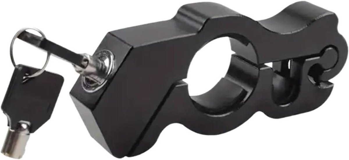 Motorslot Stuurslot - Motorbeveiliging - Diefstal Voorkomen - Uniek Cilinderontwerp - 10x10x10 mm - Zwart