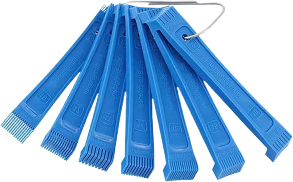 Lamellenkam set - Reinigingsborstel conditioner - Apparaten onderhouden - 7-delig universeel - 12 cm per stuk - Meerkleurig
