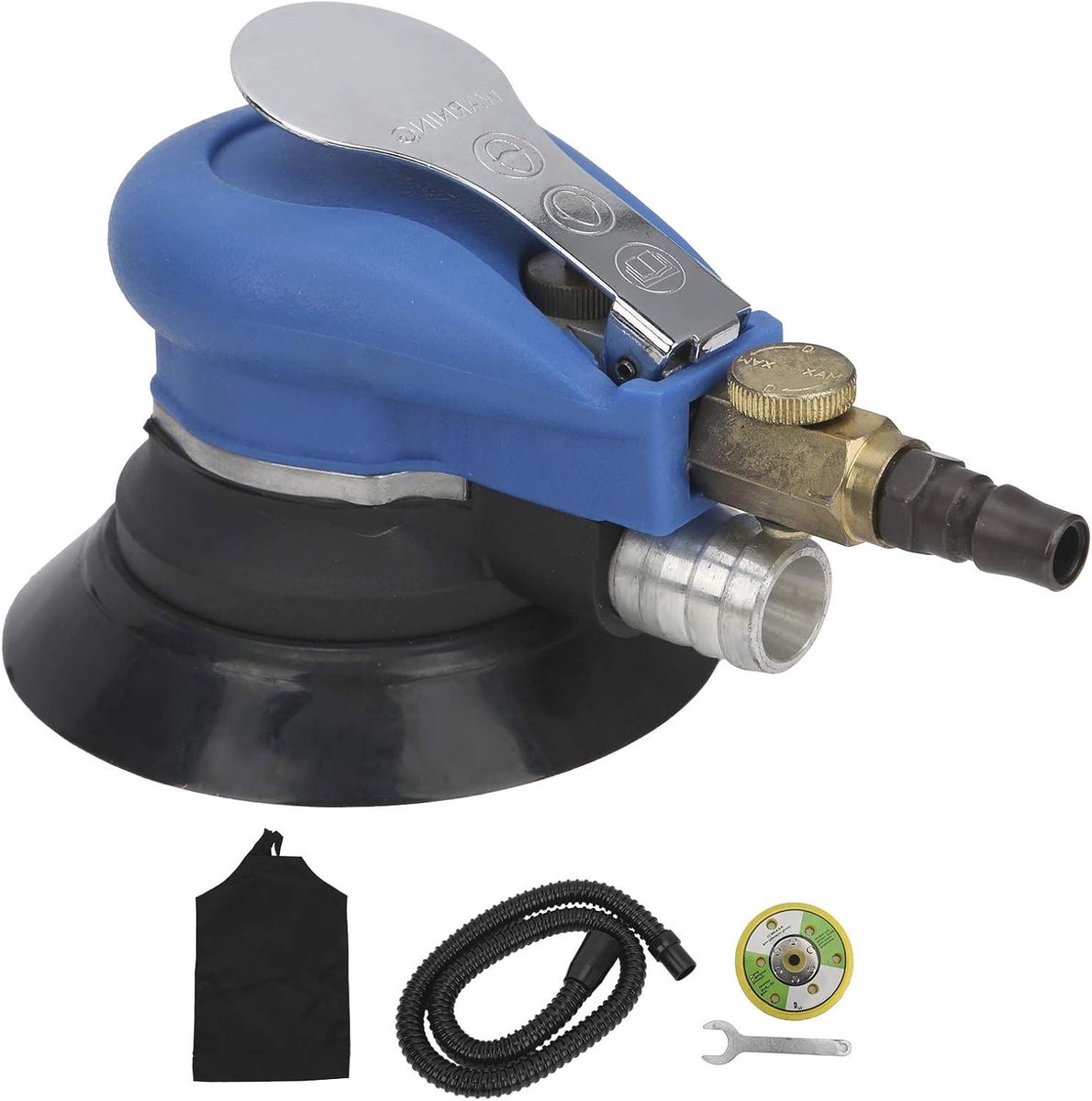 Pneumatische Polijstmachine - Schuurmachine Slijper - Oppervlakken Bewerken - Krachtig 10000 RPM - 121mm Schijf - Grijs