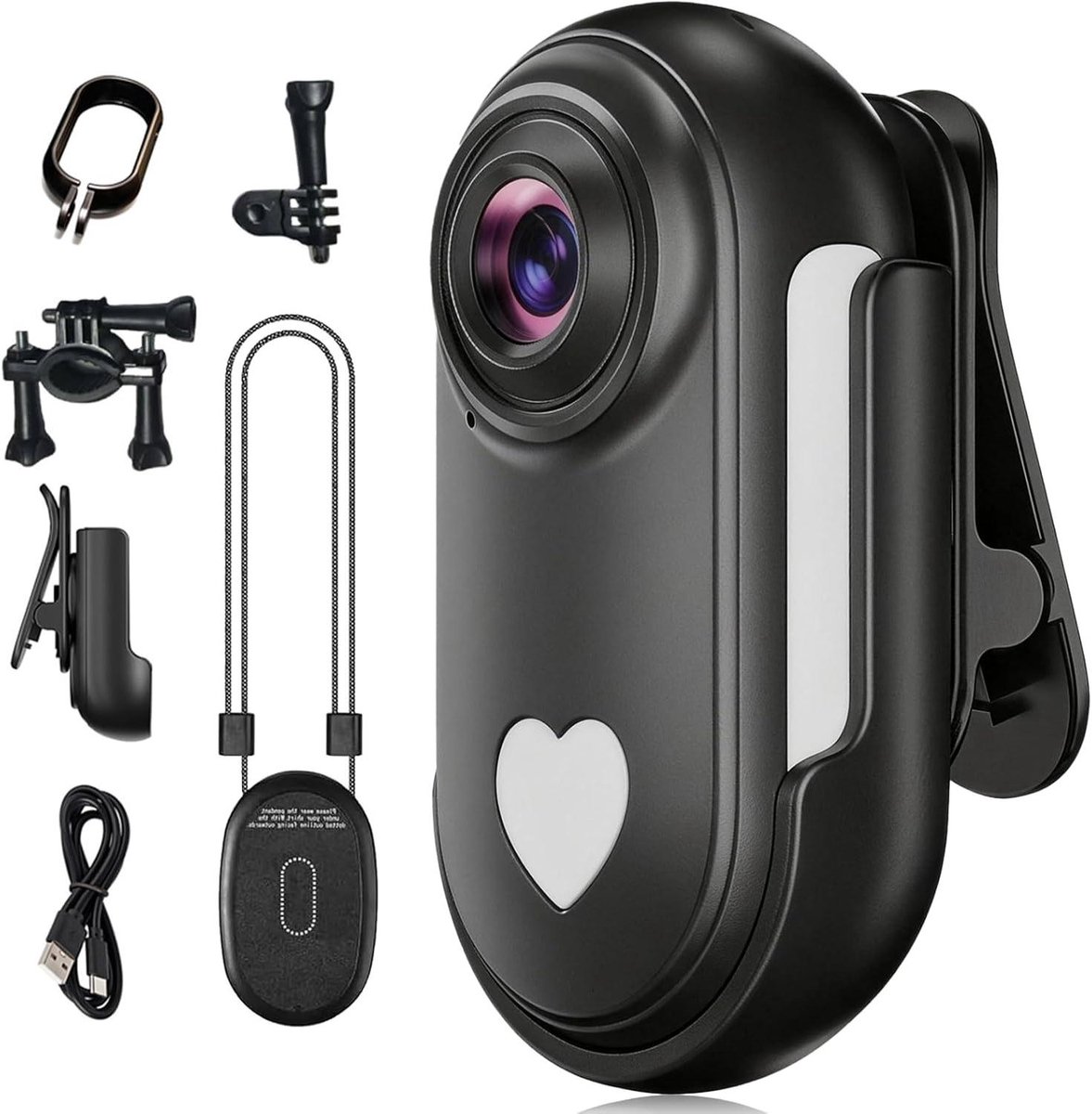 Mini Actiecamera - Helmcamera Fietscamera - Outdoor Avonturen Vastleggen - Wifi Live Weergave - 50 x 30 x 25 mm