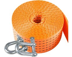 Auto Sleepkabel - Touw met Haken - Voertuig Noodgeval - Hoge Zichtbaarheid - 5 Ton 5 Meter - Geel