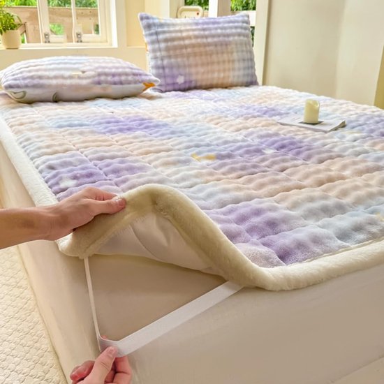Japanse vloermatras - Oprolbare futon - Comfortabel slapen - Ademend en zacht - 90 x 200 cm - Grijs — afbeelding 5