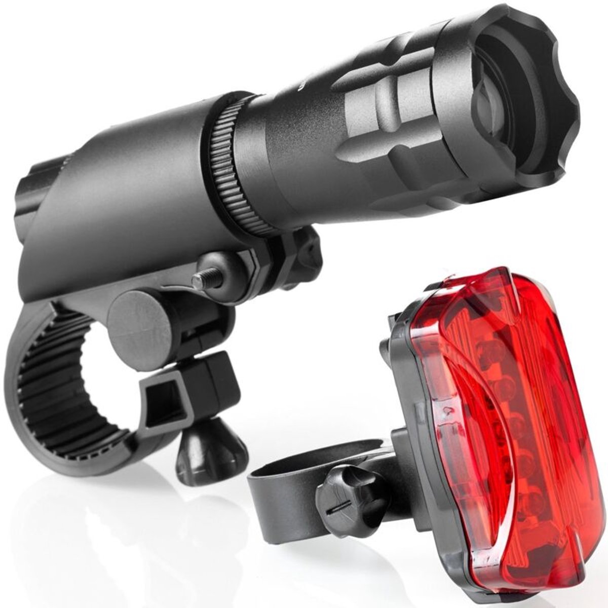 5W Mountainbike Koplamp Kit, Fietslamp, Oplaadbaar, Zoom, Grootlicht (Model 1)