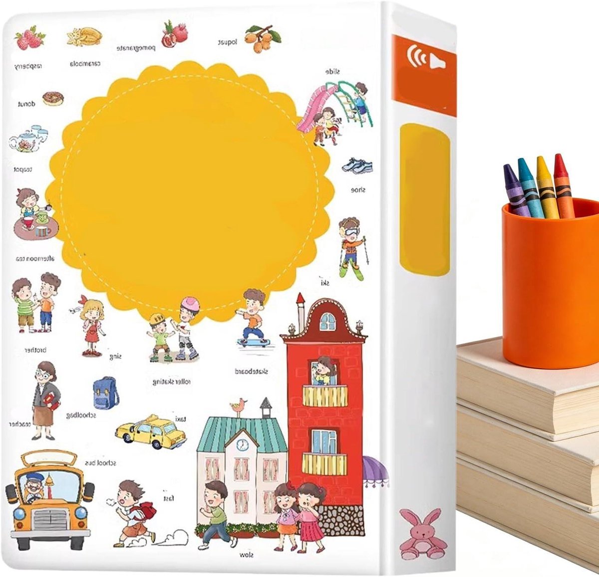 Kinder Praatboek - Interactief Woordenboek - Vroeg Leren - Schermvrije Interactie - 20x27 cm - Meerkleurig