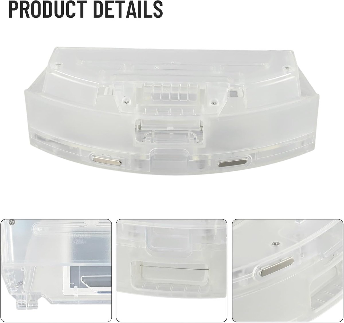 Stofcontainer - Reserveonderdeel - Robotstofzuiger - BPA-vrij kunststof - 30x20x5 cm - Wit of Zwart
