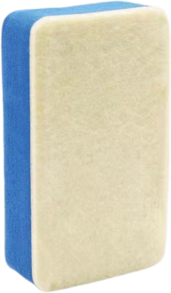 Voorruit Reinigingsborstel - Glasolie Verwijderaar - Autoruiten Schoonmaken - Streeploze Transparantie - 5 x 4 x 2.2 cm - Blauw