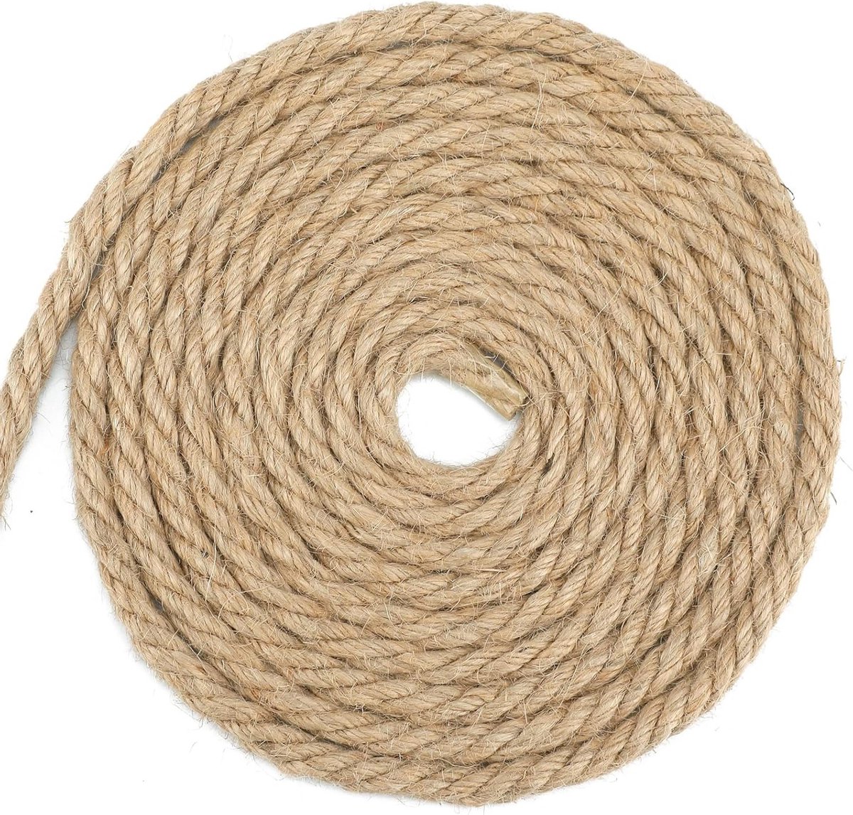 Jute Touw van 10 Meter voor DIY Creatieve Projecten, Tuinieren en Ambachtelijke Toepassingen - 8MM Dikte