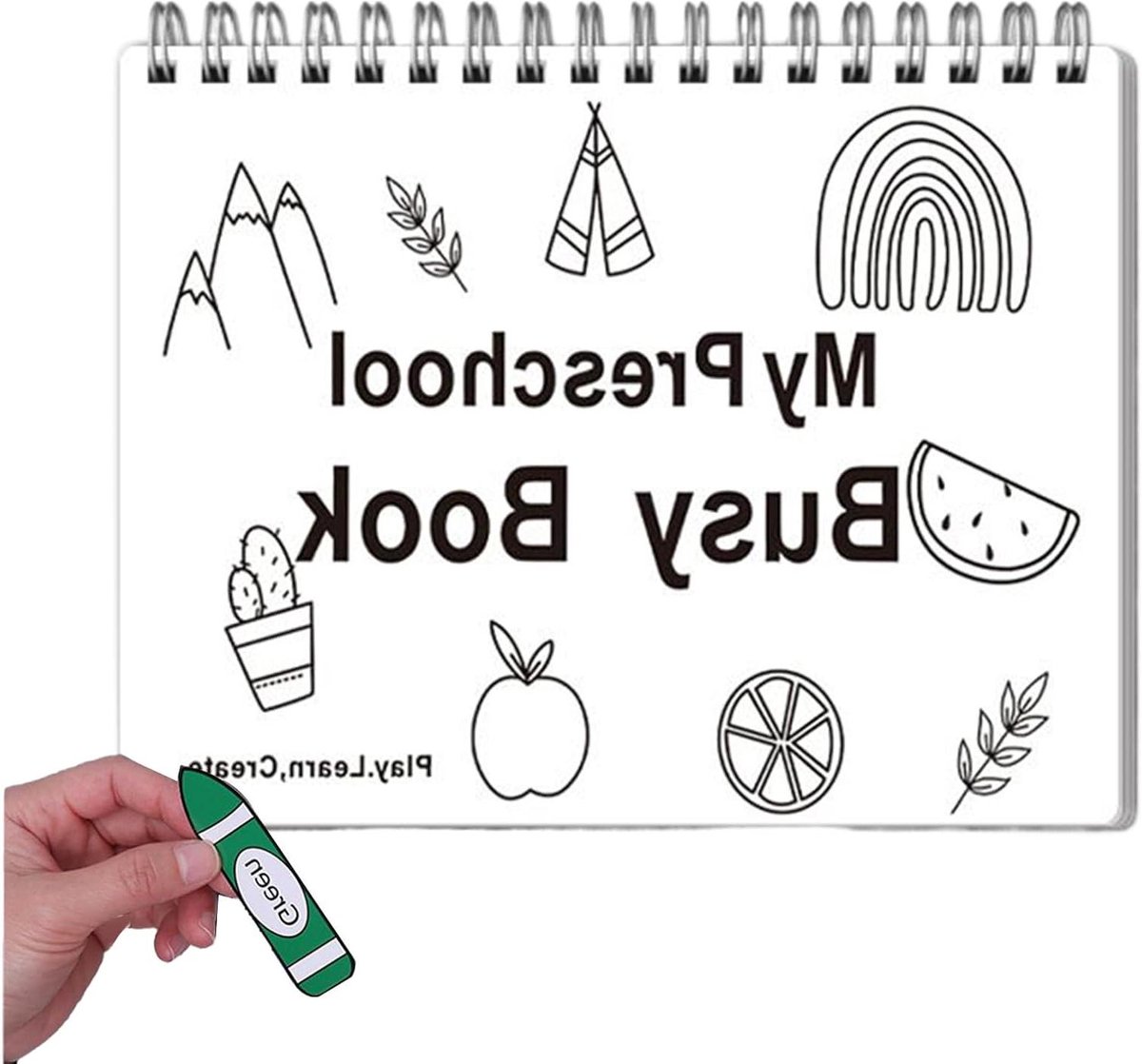 Voorschools Werkboek - Leerboek Peuters - Vroeg Leren - Interactieve Oefeningen - 25x20x1 cm - Veelkleurig
