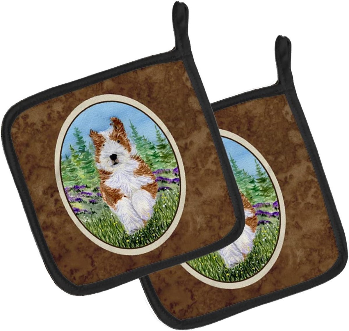 Pannenlappen Paar - Keukenhandschoenen - Keuken Bescherming - Dikke Isolatie - 7 1/2 inch - Meerkleurig