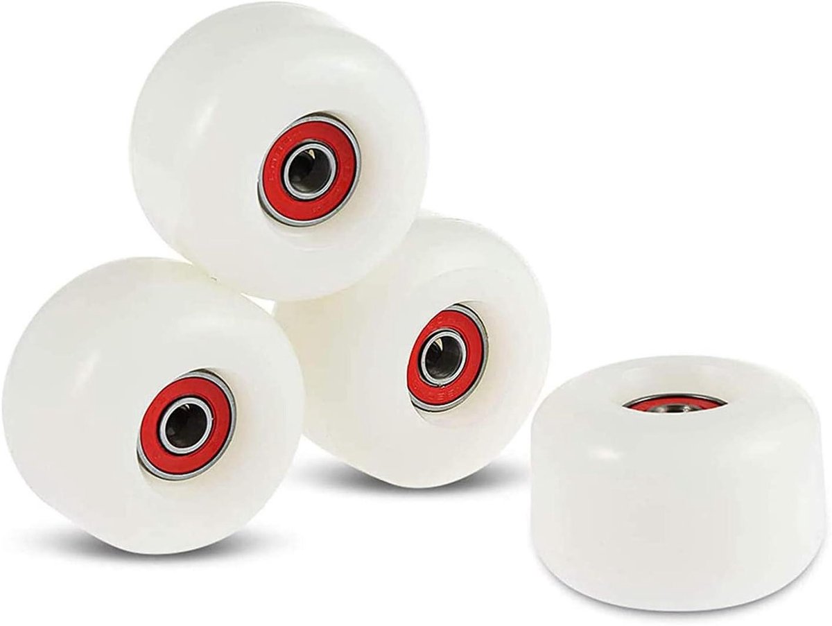 Skateboard Wielen Vervangende Set Soepel Cruisen Hoge Rebound PU 55x36mm 85A