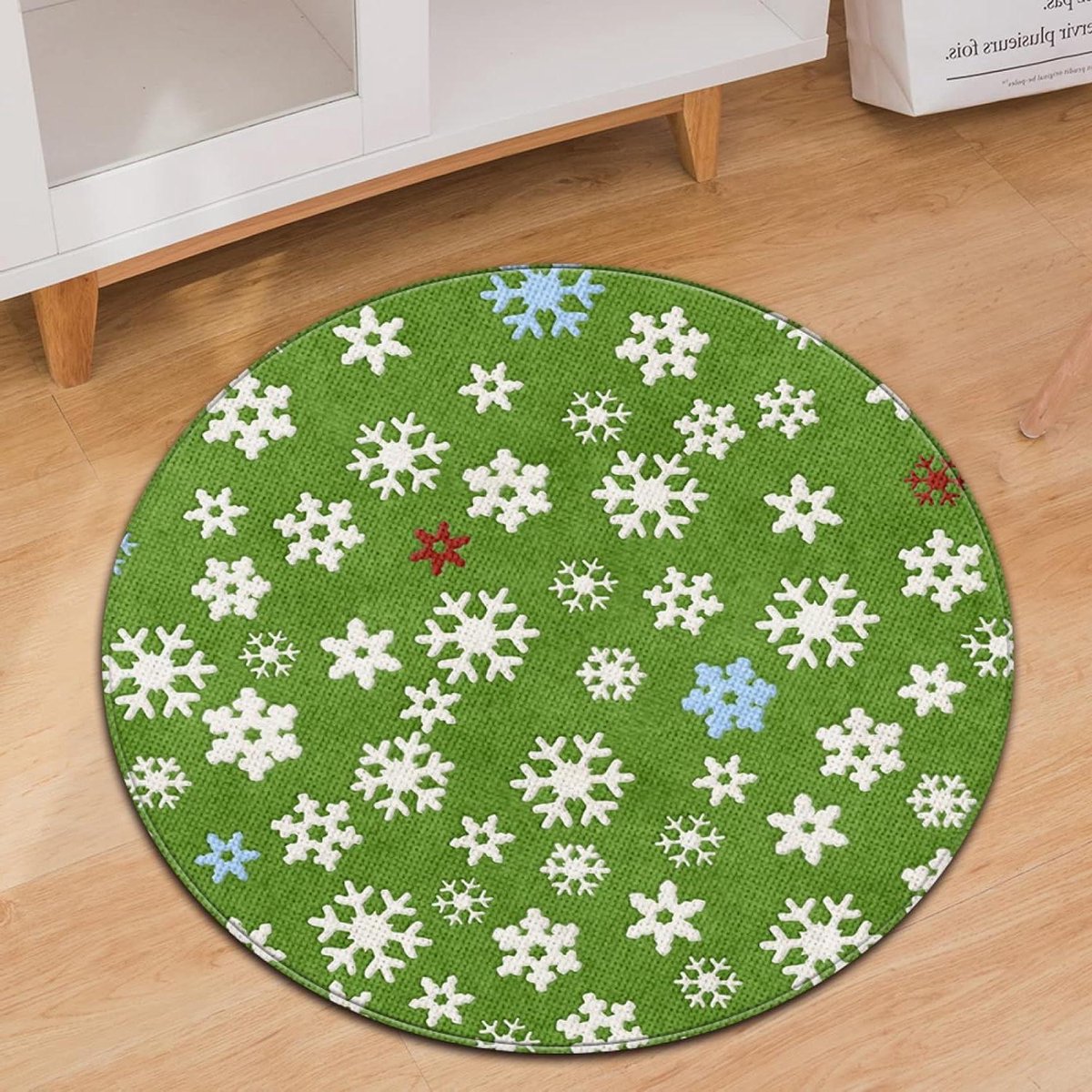 Rond Vloerkleed - Zachte Vloerbedekking - Woonkamer Decoratie - Wasbaar En Makkelijk - Ø 1