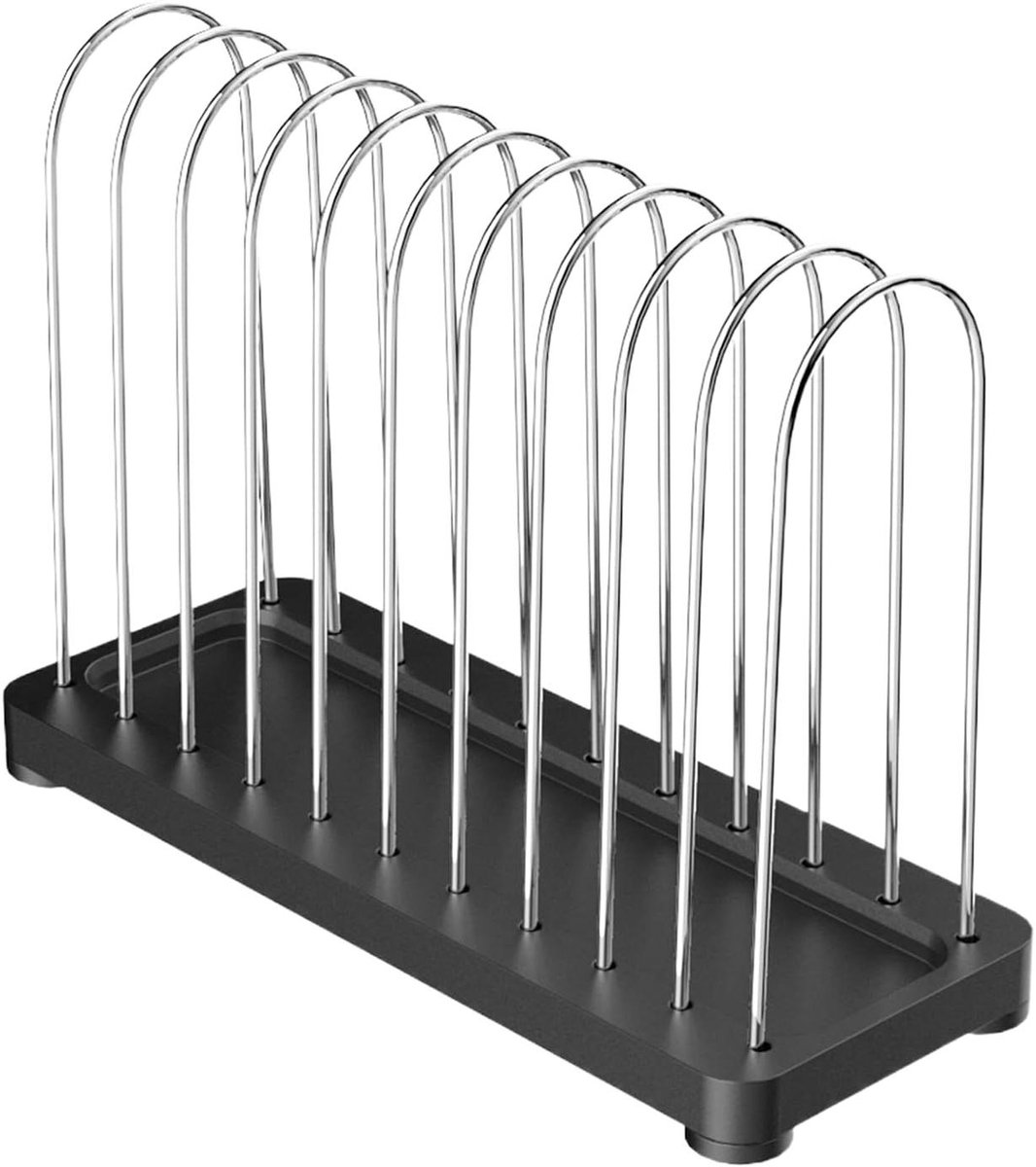 Documenten Rek - Bureau Organizer - Kantoor Ordenen - 10 Sleuven - 20x8x13cm - Zwart