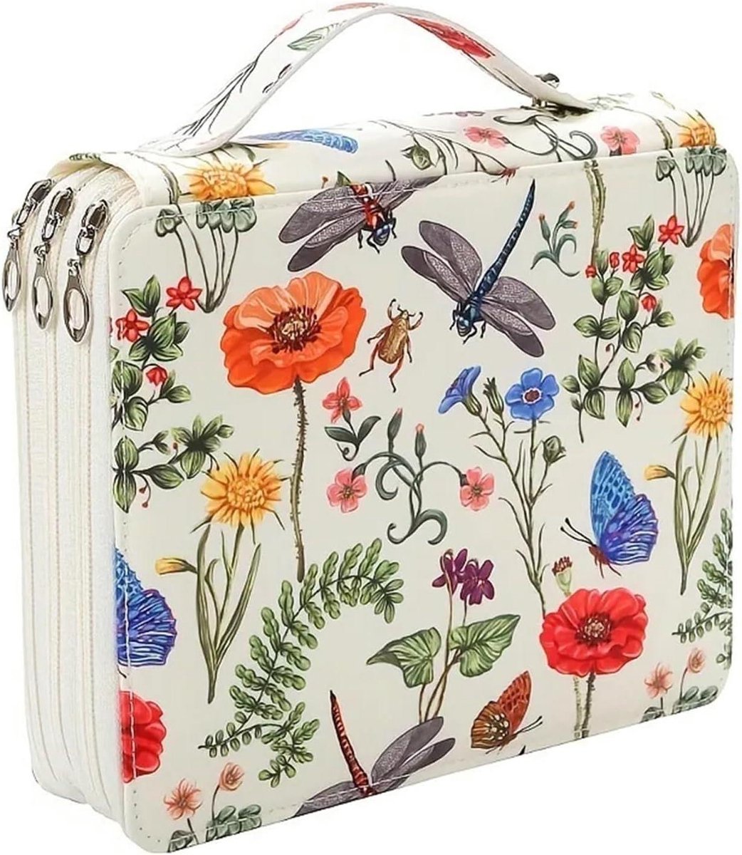 Etui Kleurpotloden - Opbergtas Schrijfwaren - Creatief Bezig Zijn - Grote Capaciteit - 120 Vakken - Kleur A1