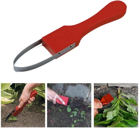 Hand Loop Weeder Tool - Ergonomische wortel verwijder met roestvrij staal lus, draagbare tuinieren gereedschap voor onkruid & losmaken bodem, Handheld Weeder (24cm) — afbeelding 3