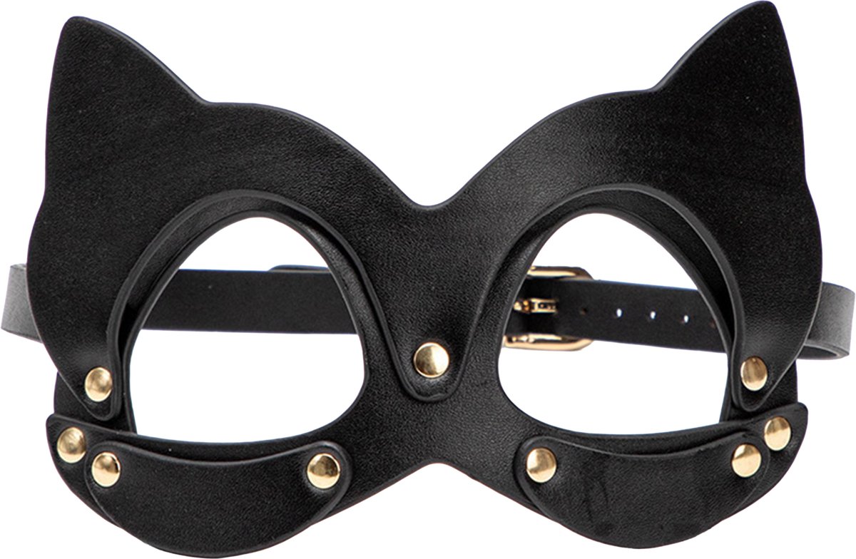 Smart Moves - Kattenmasker met Studs - Zwart