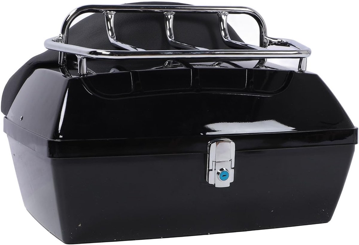 Waterdichte Motorbagage Tas van 48 Liter met Slot, Rugsteun en Geschikt voor Helmen en Koffers