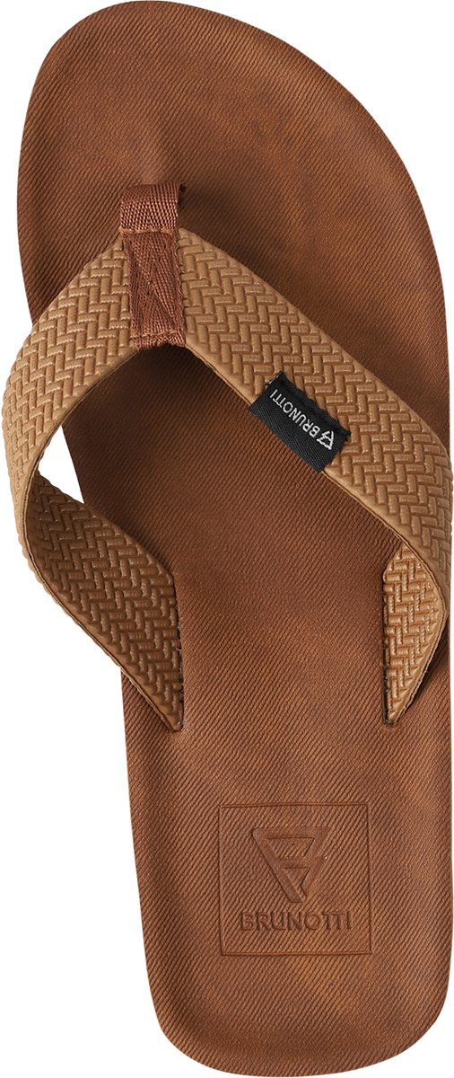 Brunotti Algheri Hazel Herenslippers Teenslippers Bruin