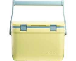 Stanley Adventure Outdoor Cooler 15.1L - IJskoud voor 36 Uur - Dubbelwandig Geïsoleerde Coolbox - BPA Vrij - Deksel Fungeert Ook Als Stoel - Camping Koelbox - Waterdicht - Green