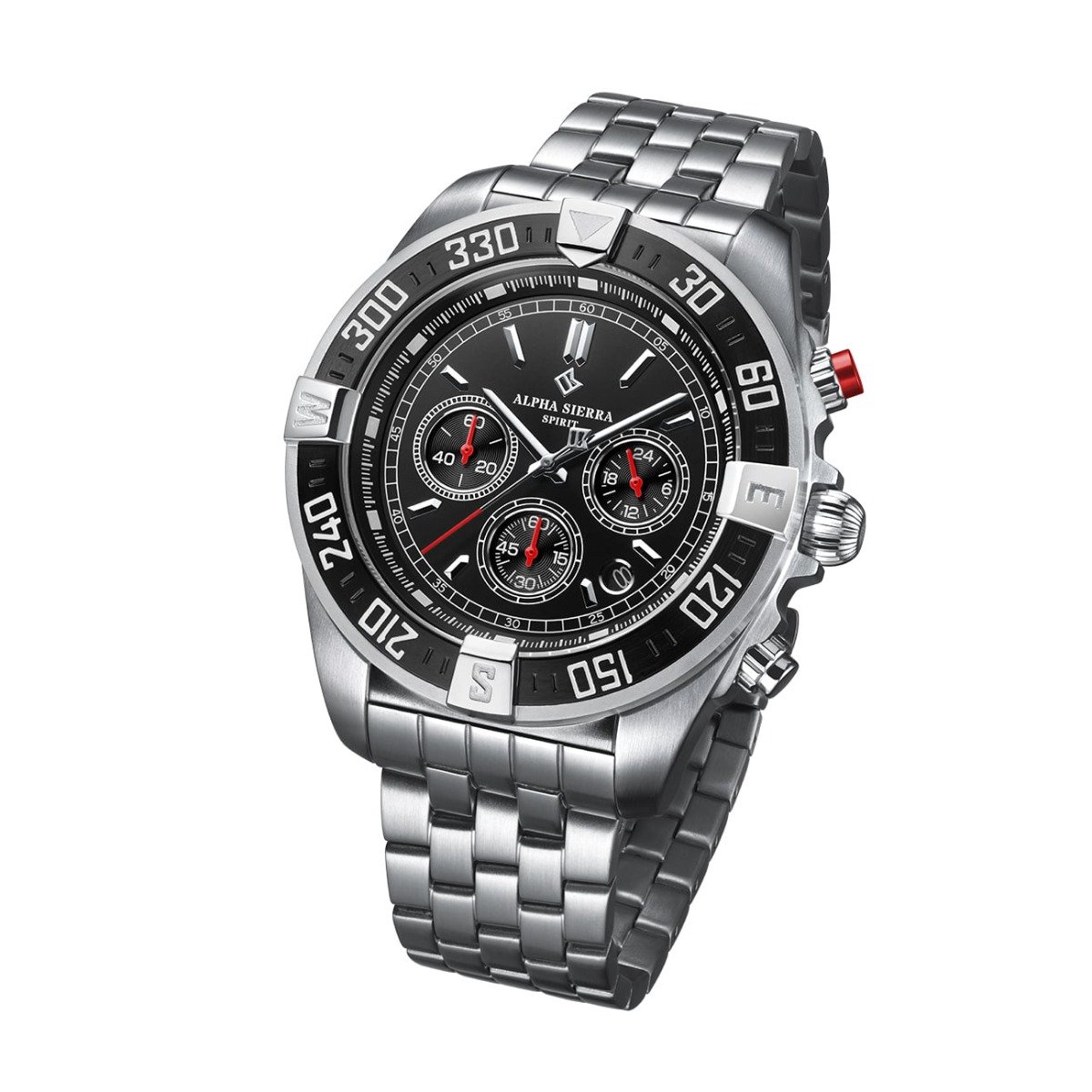 Alpha Sierra - Heren Horloge Spirit - Zilver