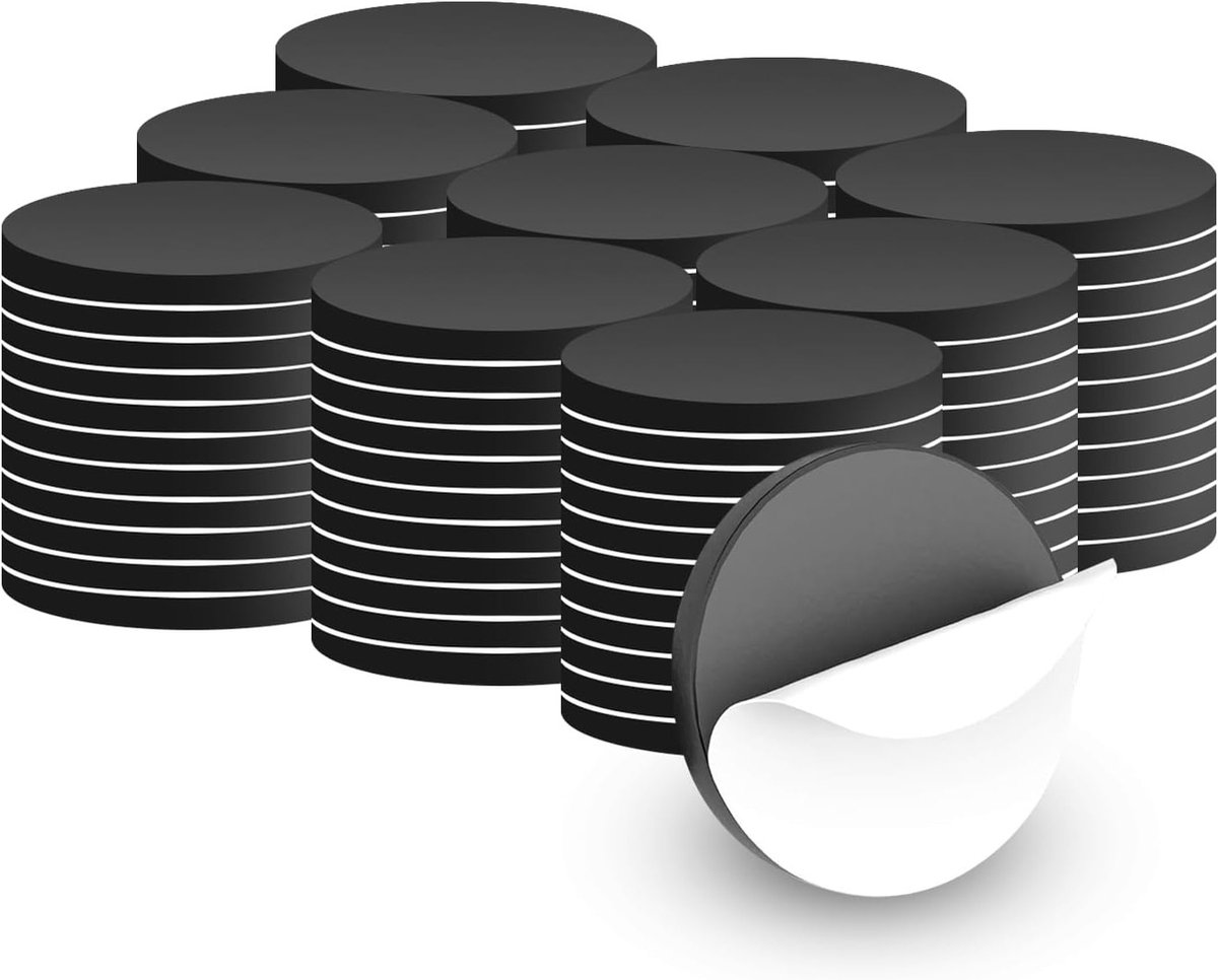 Set van 100 sterke zelfklevende ronde magneten van 20 mm voor school en kantoor, ideaal voor knutselen en organisatie