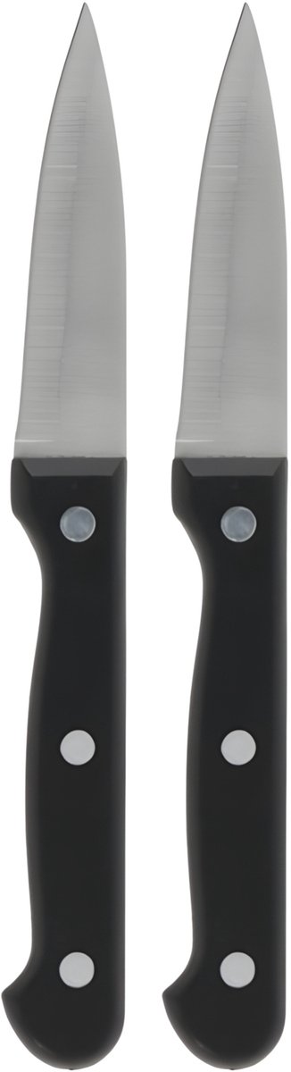 Gerimport Aardappel / groente mes - 2x - RVS - bakeliet handvat - 17 cm - snij en schilmes
