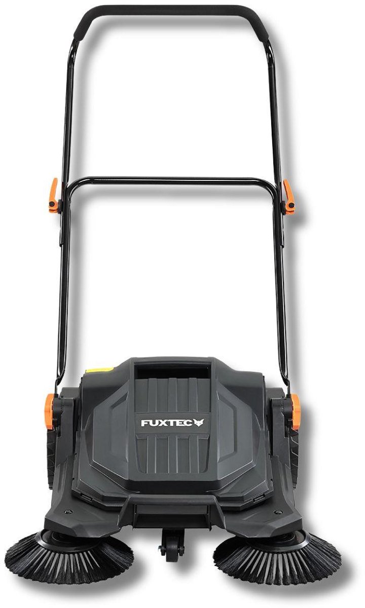 FUXTEC FX-HK65 Handveger 650 mm breed, opvangbak 20 L, voor buitenoppervlakken tot 2000 m², opritten en terrassen
