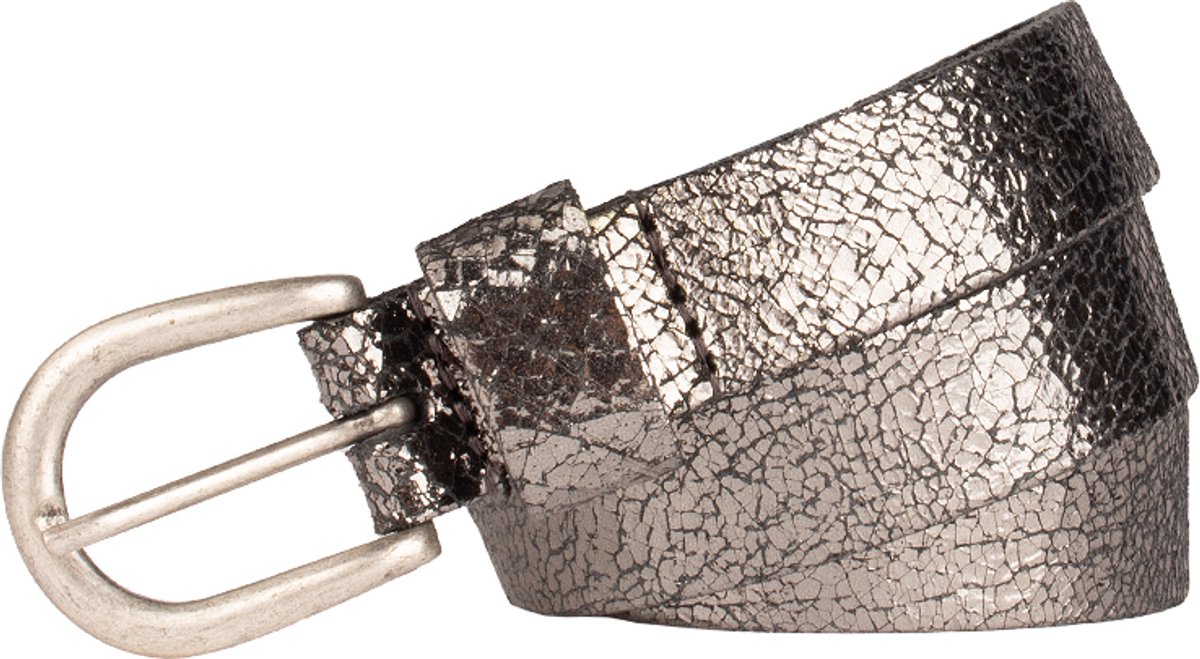 Legend Dames - Leren riem - Zilver - 95cm