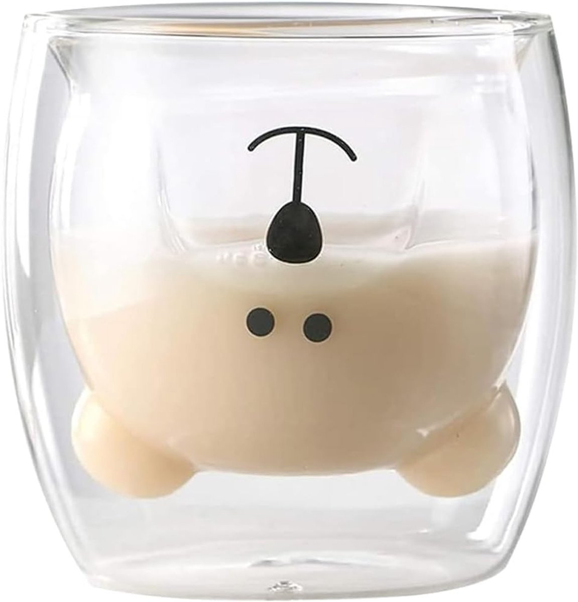 Creatieve 250ml koffiemok met beer ontwerp, ideaal voor melk, thee, whiskey en als cadeau voor Valentijnsdag of verjaardag