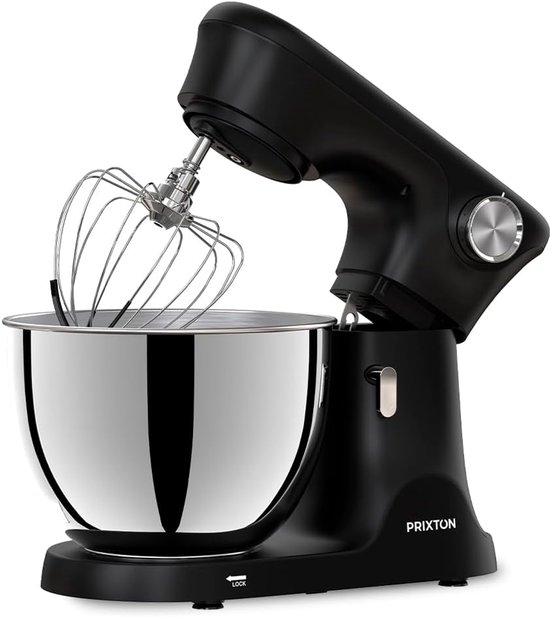 Keukenmachine - Kneedmachine Mixer - Bakken en Koken - Krachtige 2000W Motor - 8 Liter Kom - Zwart van Merkloos — afbeelding 5