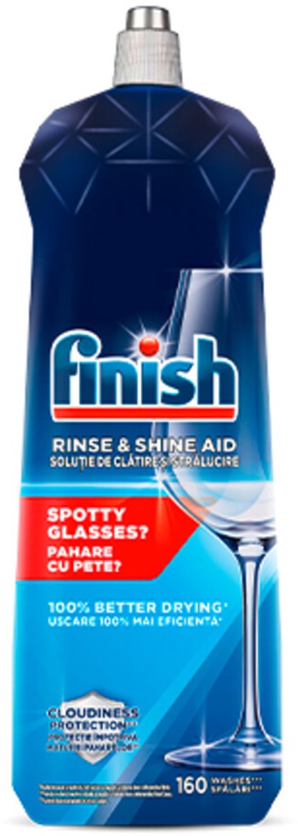 Finish Glasspoelmiddel Rinse & Shine - 800 ml
