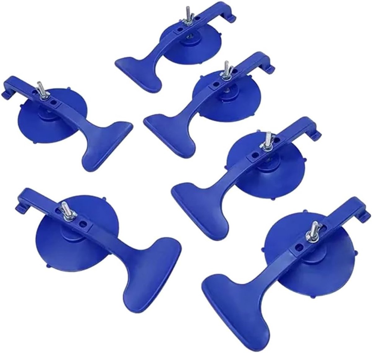 Zuigklemmenset - Glasreparatie set - Ruit Afdichting - 6 Delig - 15x10x5cm - Blauw