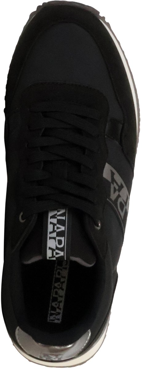 Stra-sportschoenen met veters Zwart
