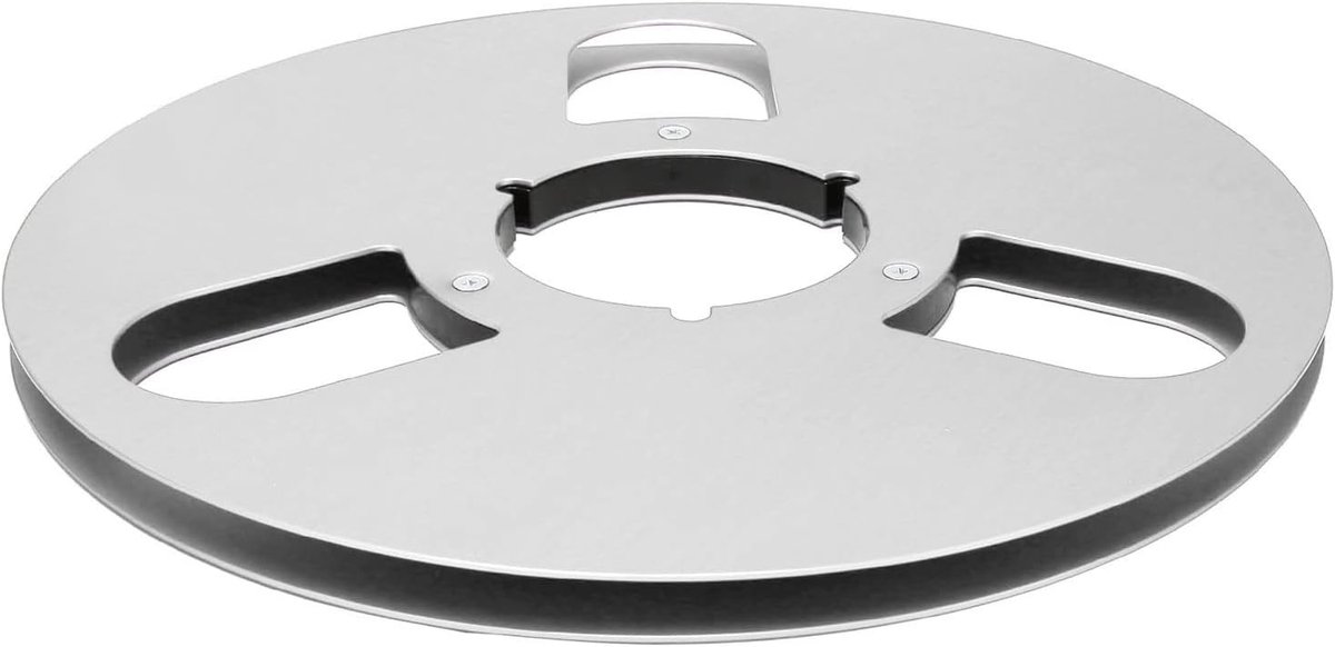 Lege Opwikkelspoel - Afwikkelmachine Deel - Tape Afspelen - Geluidsarm Aluminium - 10 Inch 3 Gaten - Zilver