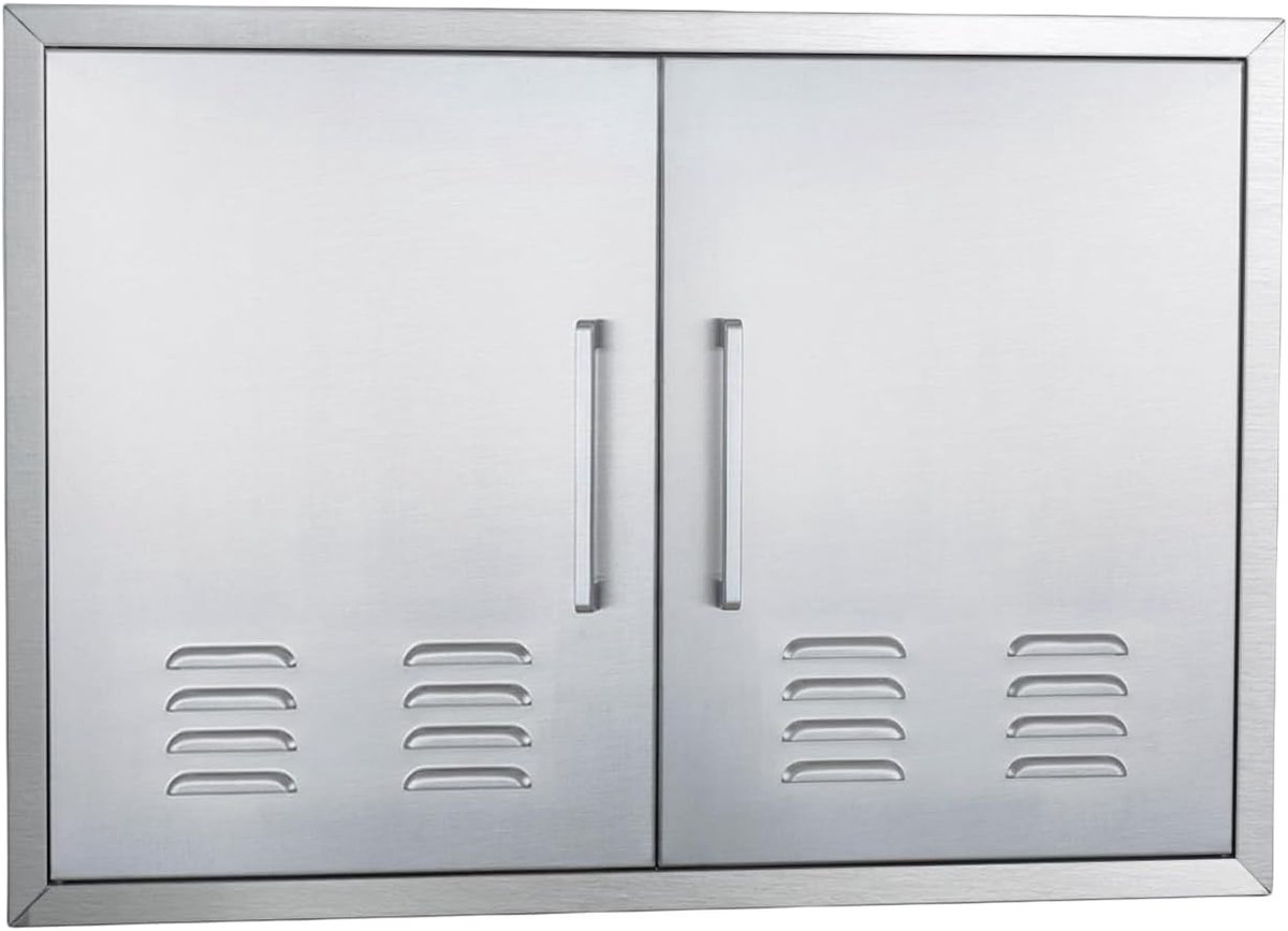 Buitenkeukendeuren - Dubbele Toegangsdeur - BBQ Eiland - Roestvrij Staal - 30x21 Inch