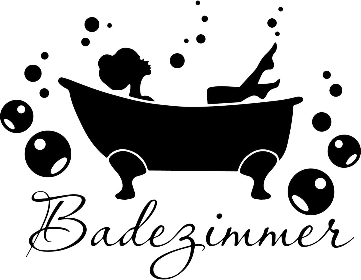 Muursticker Badkamer Decoratie - Toilet Sticker - Huis Aankleden - Krasbestendig Materiaal