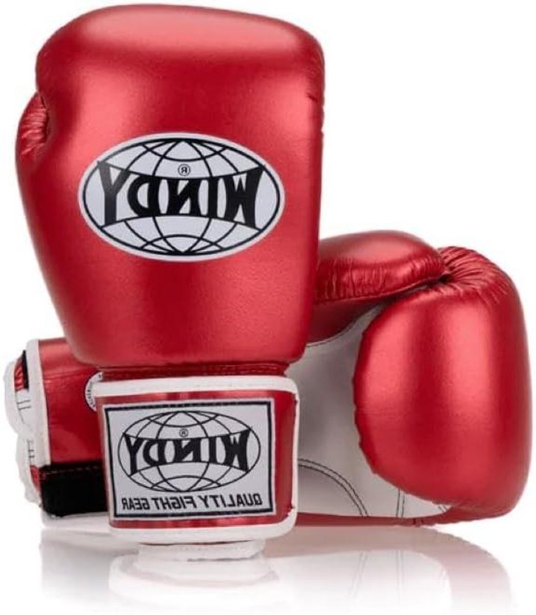 Boxhandschoenen - Vechtsport Handschoenen - Training en Sparren - Drielaags Schuimontwerp - 16 OZ - Rood