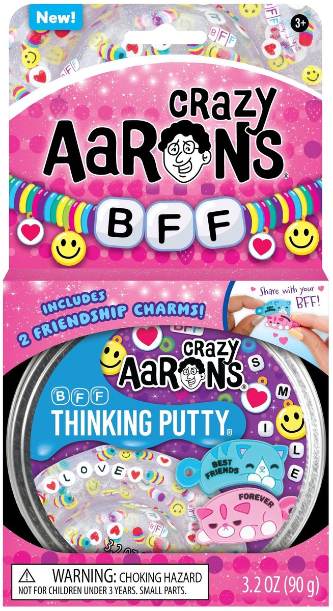 Crazy Aaron's kneedklei BFF - kleurrijke silicone klei speelgoed.