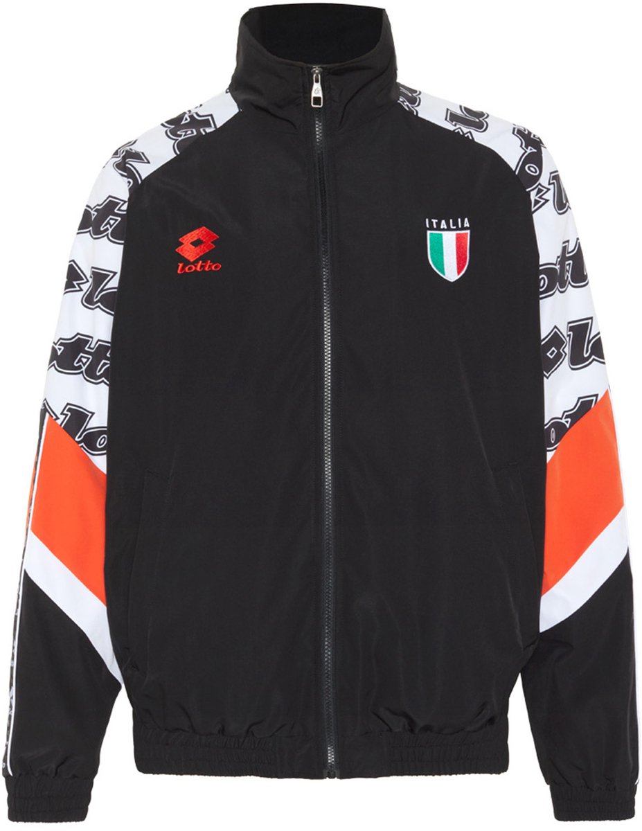 Lotto heren trainingsjack sportjack loose fit 1325017 zwart