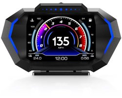 Head Up Display - Snelheidsmeter Auto - Rijden Informatie - OBD2 GPS Dubbel Systeem