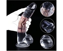 Oneay XXL Realistische penis met sterke zuignap, unisex speeltje, anaalplug, seksspeeltje voor stellen, anaalpenis voor mannen/vrouwen/homoseksuelen, seksspeeltje voor volwassenen of seksspeeltje voor beginners.