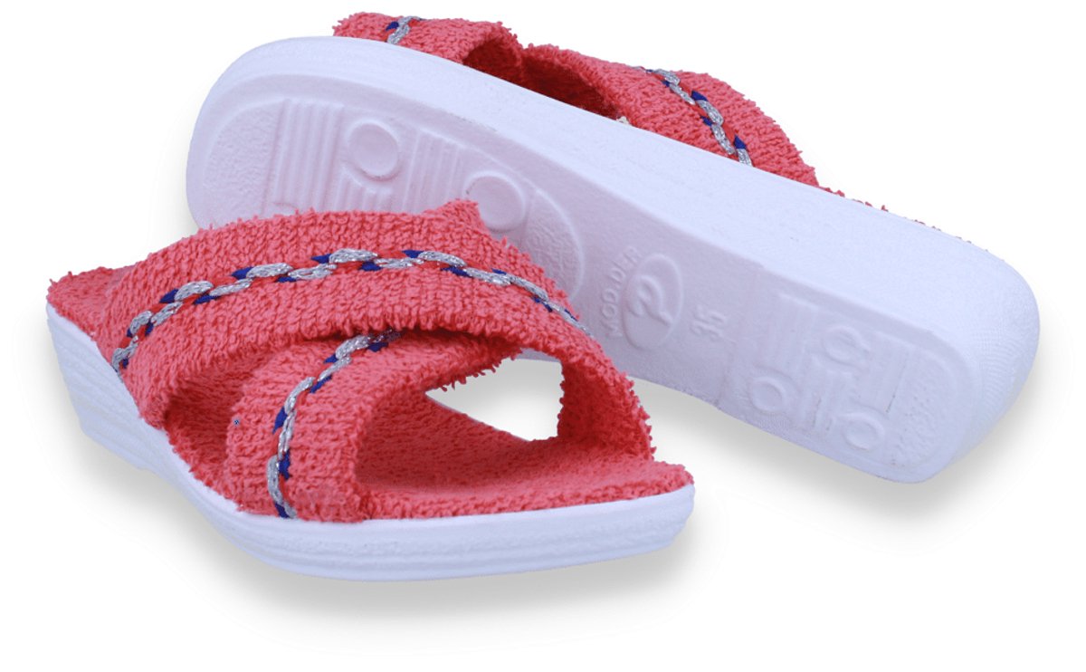 Patrizia Dames Pantoffel Koraal | Rood | Maat: 39