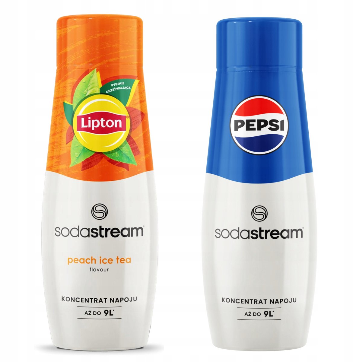 Sodastream Lipton Peach + Pepsi - Frisdrankconcentraten - Dubbele Smaak - Bruisend