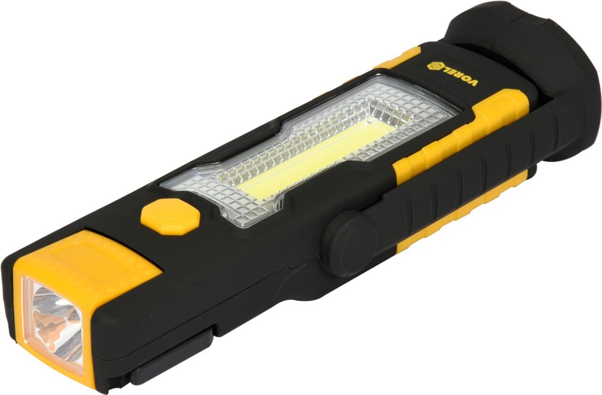 Vorel - Werkplaatslamp - 3W COB LED - 220LM - Magneet - Haken