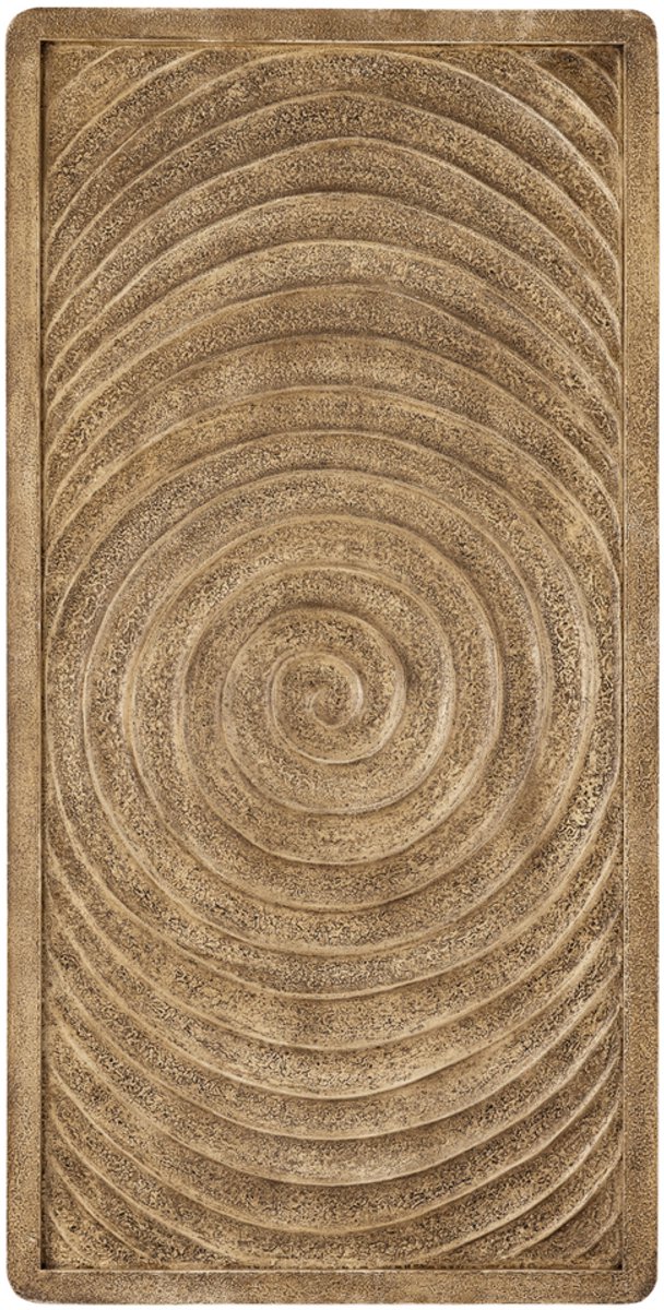 PTMD Lula Beige MDF Swirl Frame Wall Panel Rectangle