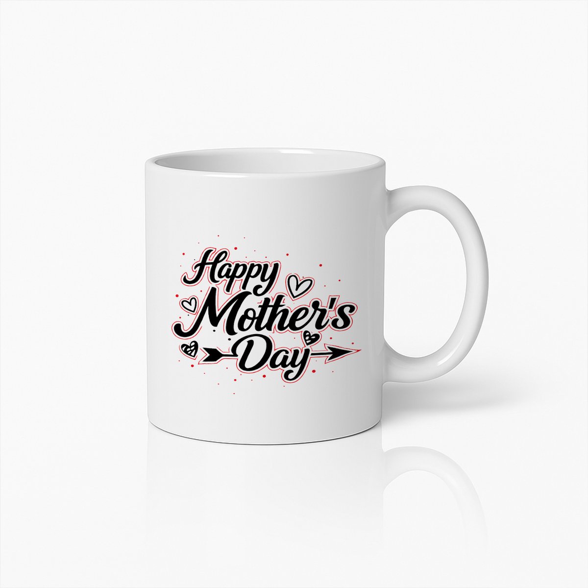 Happy Mother's Day Mok - Beste Moeder Cadeau - Moederdag Tip - Keramiek - 330 ml - Wit