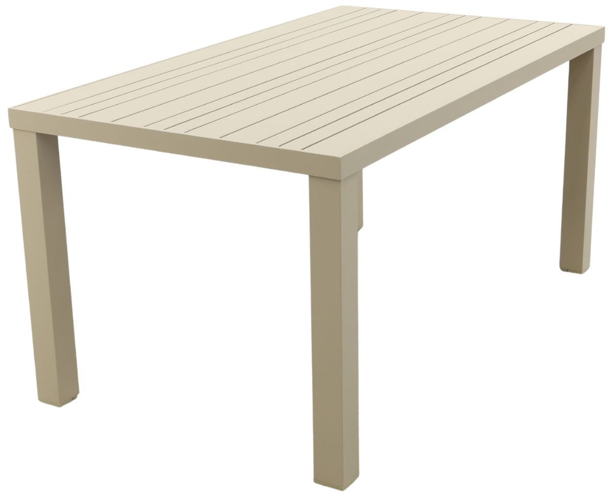 Lena dining tuintafel aluminium 160x90 cm. - Latte