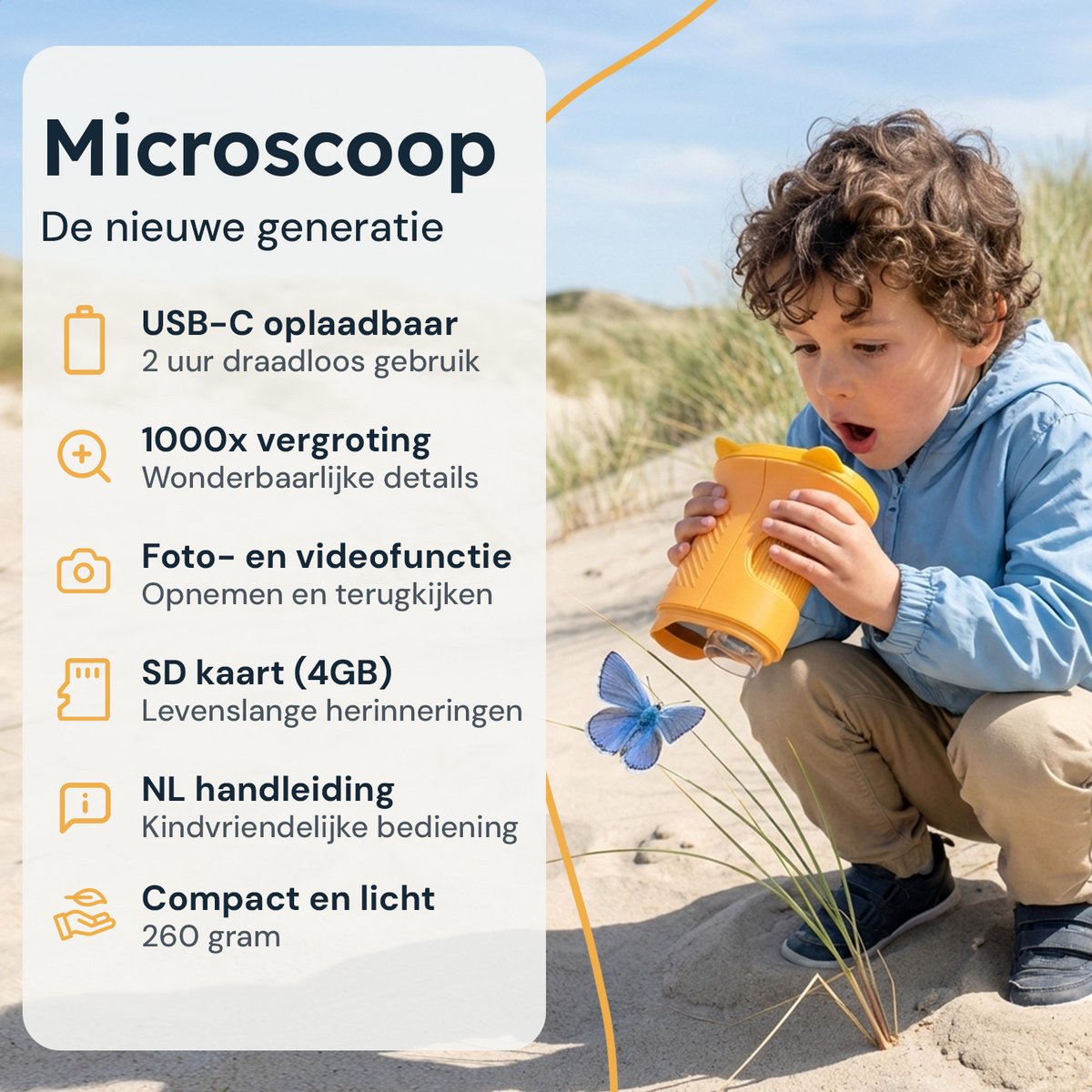 Tidy Tom® Kindermicroscoop - Microscoop - Incl. SD kaart - 1000x Zoom - STEM speelgoed — afbeelding 7