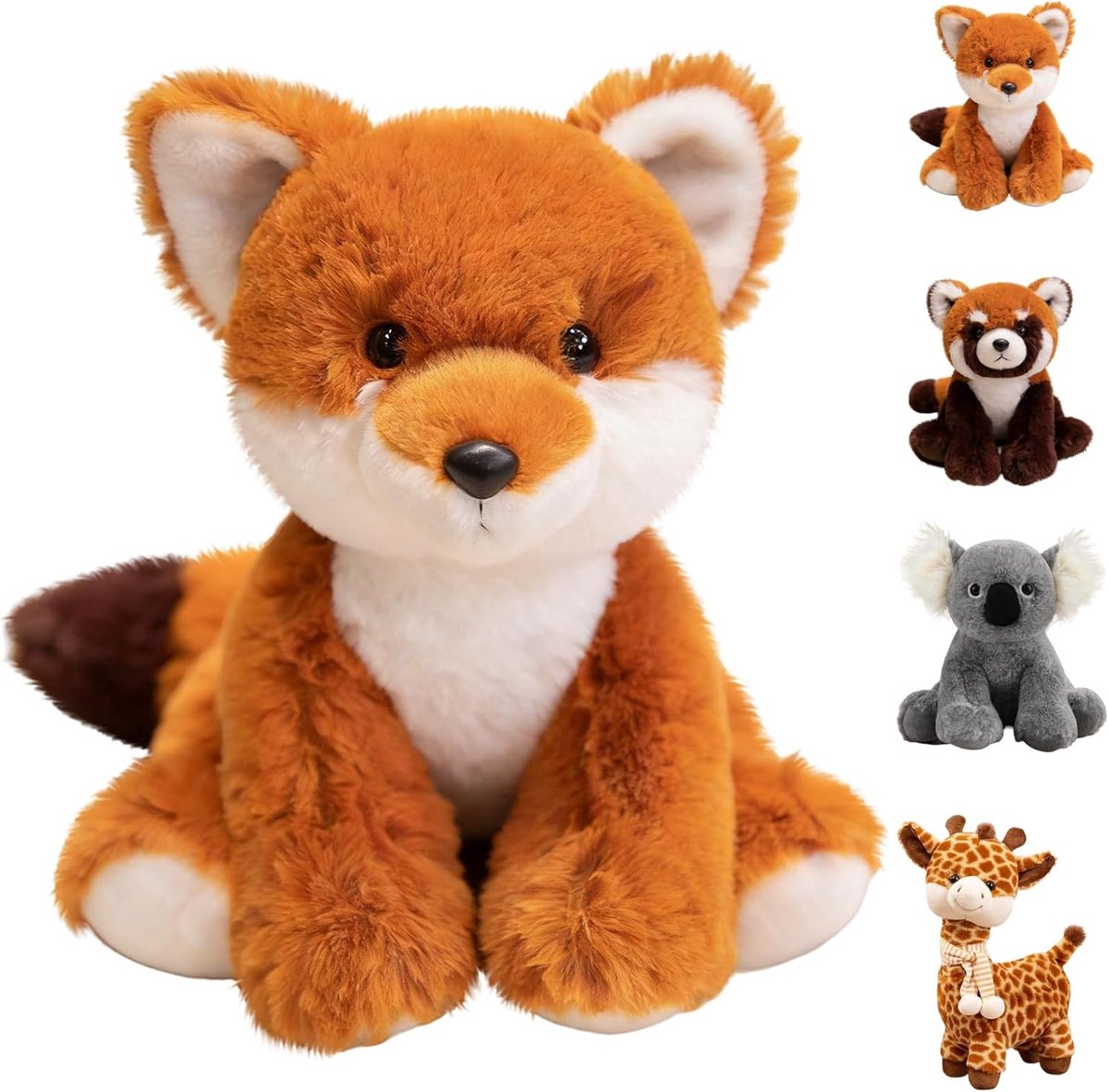 Pluizig Knuffeldier - Speelgoedpop Dier - Knuffelen en Spelen - Zacht PP-katoen - 20 x 20 x 3 cm