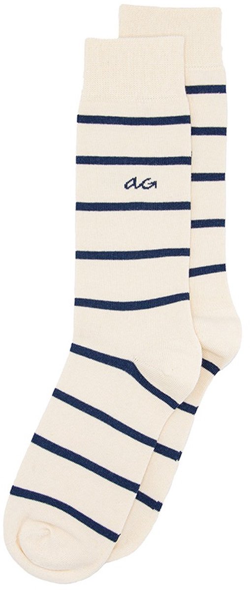 Alfredo Gonzales unisex sokken random thin stripes wit & zwart